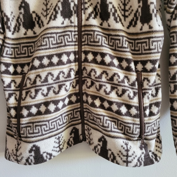 COLUMBIA | Womens Large Fleece Zip Jacket - Picture 3 of 6